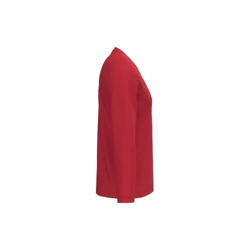 Camiseta manga larga y cuello de pico hombre