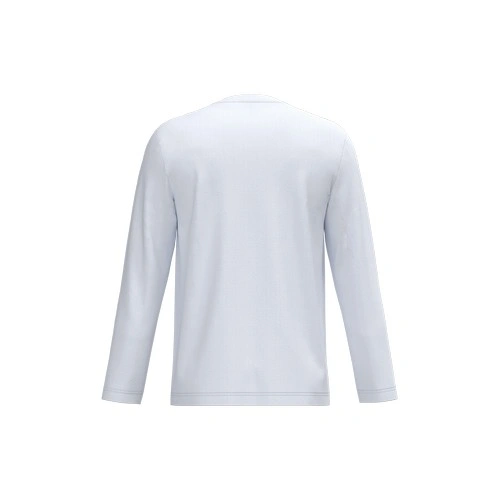 Camiseta manga larga y cuello de pico hombre