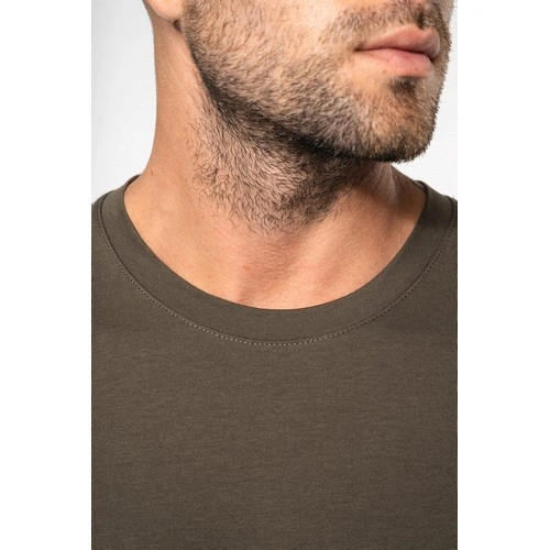 Camiseta maga larga y cuello redondo hombre