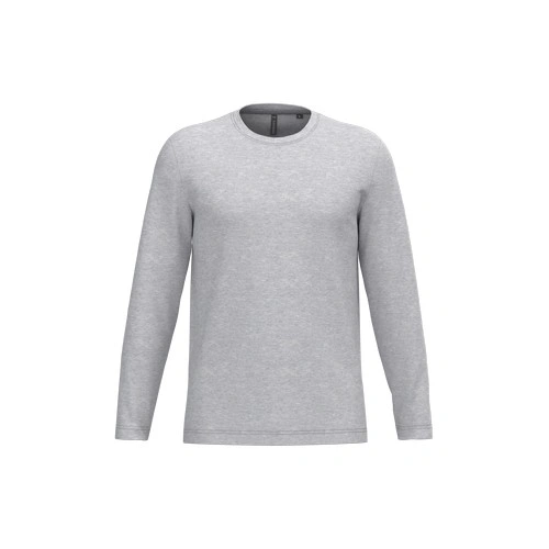 Camiseta maga larga y cuello redondo hombre