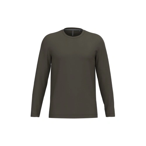 Camiseta maga larga y cuello redondo hombre