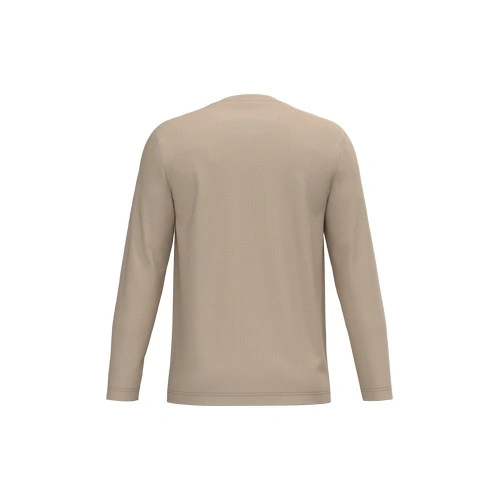 Camiseta maga larga y cuello redondo hombre