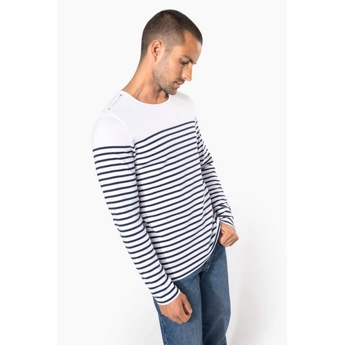 Camiseta marinera de manga larga de hombre