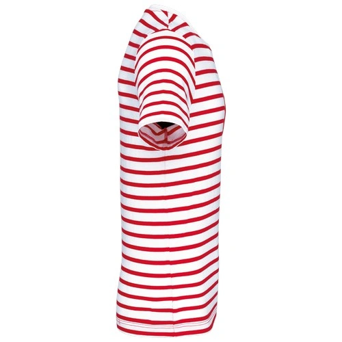 Camiseta Marinera a rayas con bolsillo manga corta