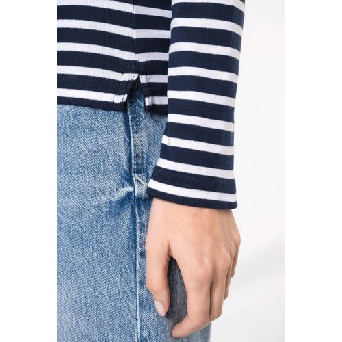 Camiseta marinera de manga larga de mujer