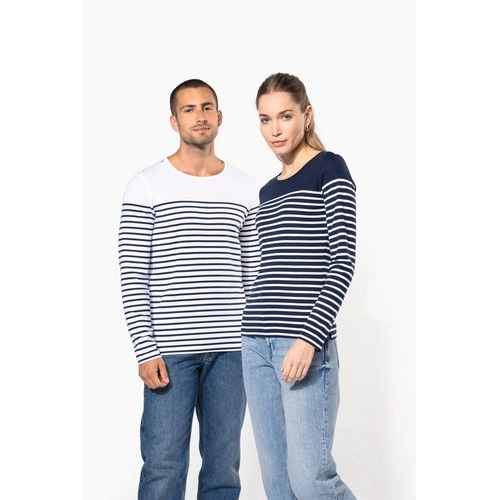 Camiseta marinera de manga larga de mujer