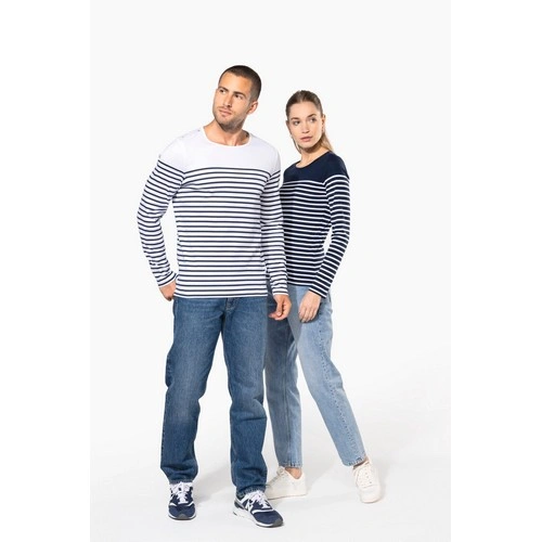 Camiseta marinera de manga larga de mujer