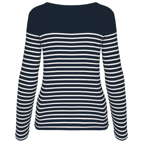 Camiseta marinera de manga larga de mujer