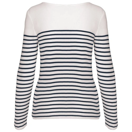 Camiseta marinera de manga larga de mujer