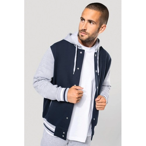 Cazadora Béisbolera con capucha unisex