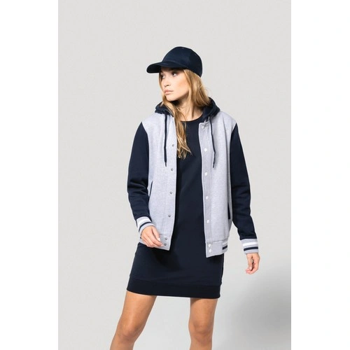 Cazadora Béisbolera con capucha unisex