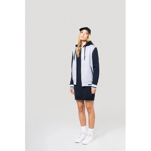 Cazadora Béisbolera con capucha unisex