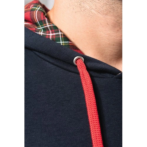 Sudadera con capucha de forro contrastado - Unisex