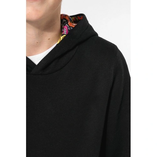 Sudadera con capucha de forro contrastado infantil