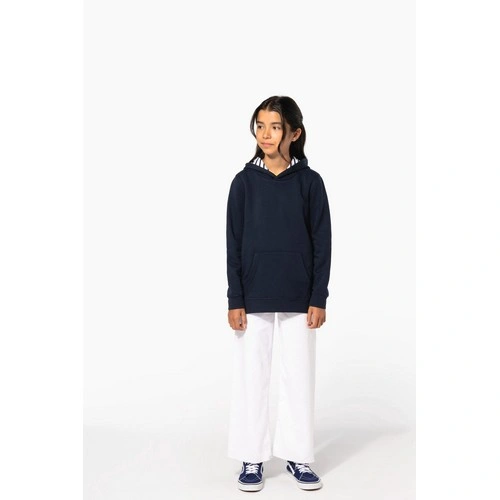 Sudadera con capucha de forro contrastado infantil