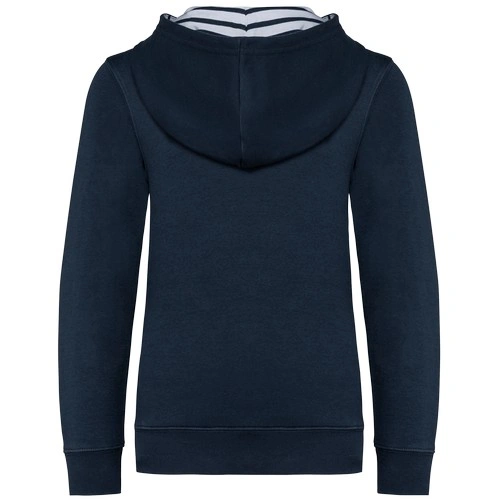 Sudadera con capucha de forro contrastado infantil