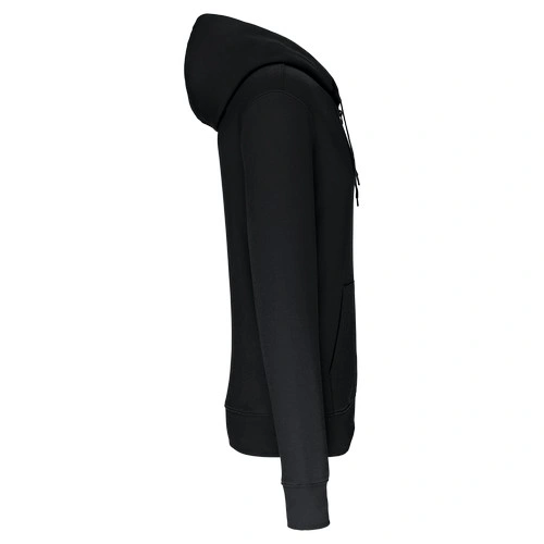 Sudadera con capucha y cremallera ecorresponsable hombre