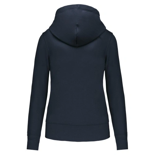 Sudadera con capucha y cremallera ecorresponsable mujer