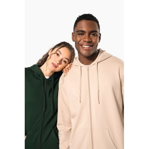 Sudadera con capucha y cremallera reciclada unisex