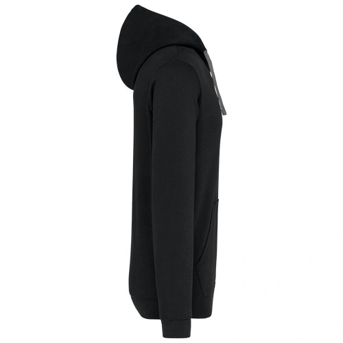Sudadera capucha contrastada hombre
