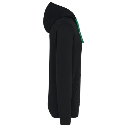 Sudadera capucha contrastada hombre