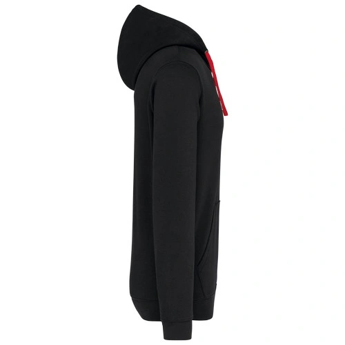 Sudadera capucha contrastada hombre