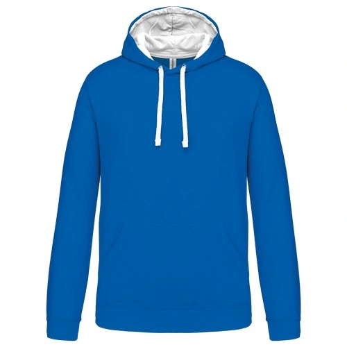 Sudadera capucha contrastada hombre
