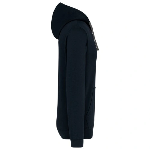 Sudadera capucha contrastada hombre