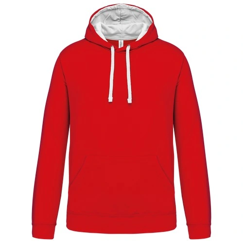 Sudadera capucha contrastada hombre