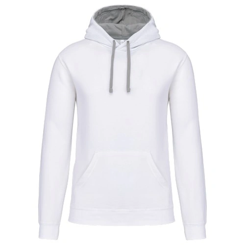 Sudadera capucha contrastada hombre