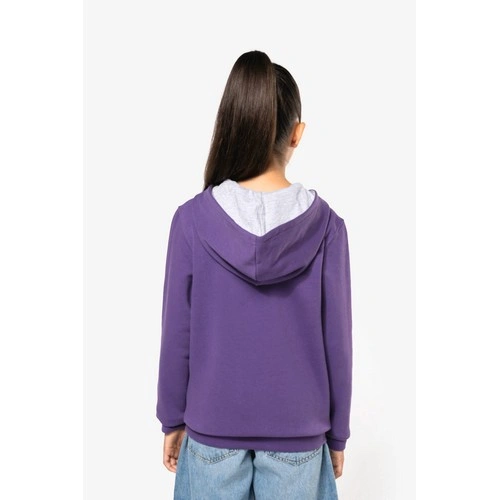 Sudadera capucha contrastada niños