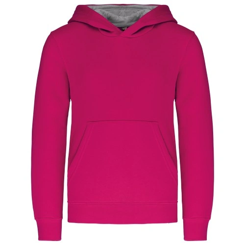 Sudadera capucha contrastada niños