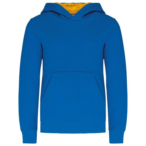 Sudadera capucha contrastada niños