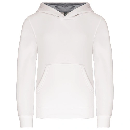 Sudadera capucha contrastada niños
