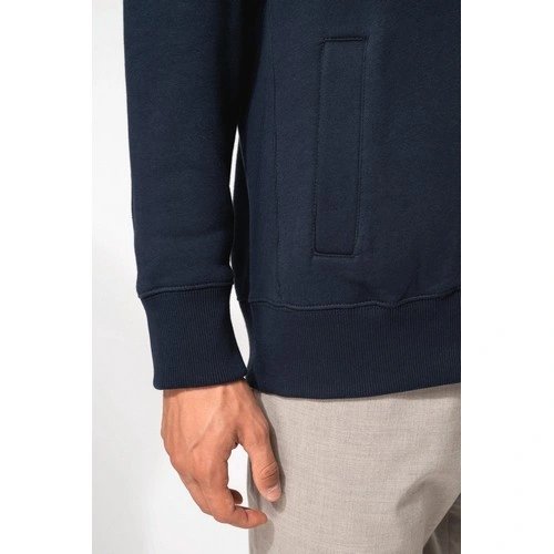 Chaqueta de felpa con cremallera hombre