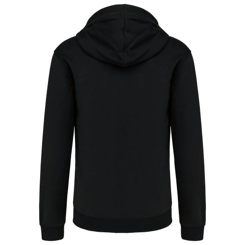 Sudadera capucha y cremallera contrastada