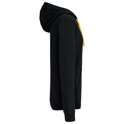 Sudadera capucha y cremallera contrastada