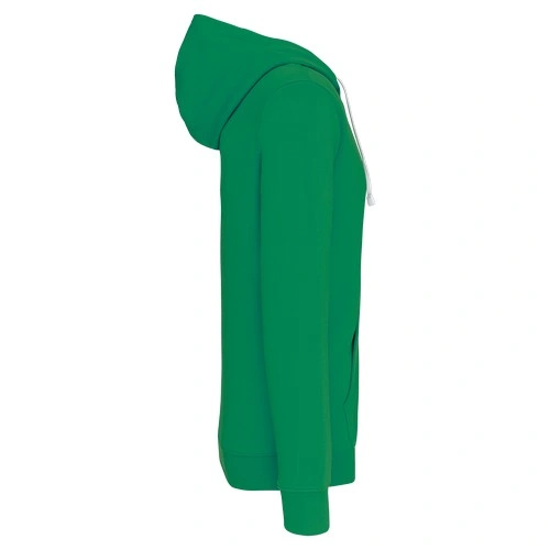 Sudadera capucha y cremallera contrastada