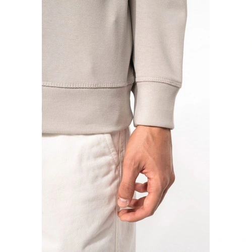 Sudadera algodón orgánico con cuello redondo y mangas raglán de hombre