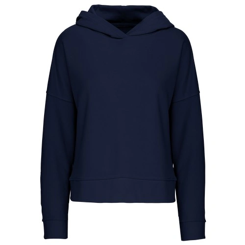 Sudadera Lounge algodón orgánico con capucha mujer