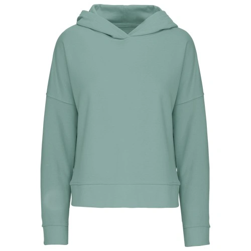 Sudadera Lounge algodón orgánico con capucha mujer