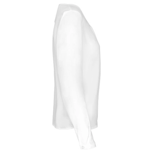 Blusa crepe manga larga mujer