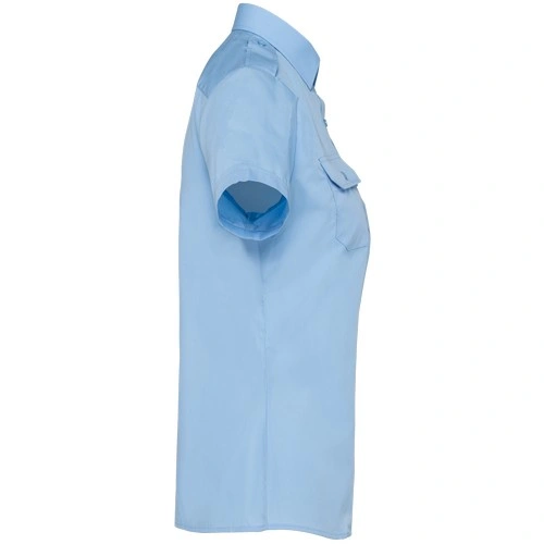 Camisa piloto manga corta mujer