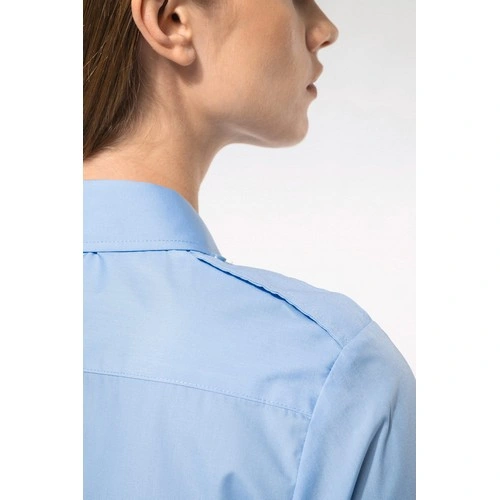 Camisa piloto manga larga mujer