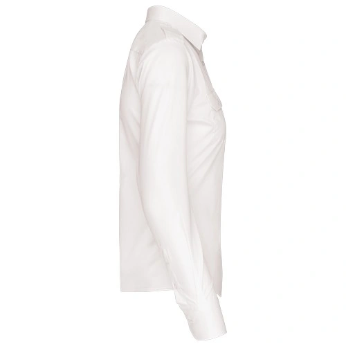 Camisa piloto manga larga mujer