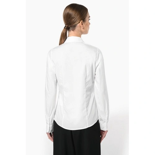 Camisa popelina manga larga mujer