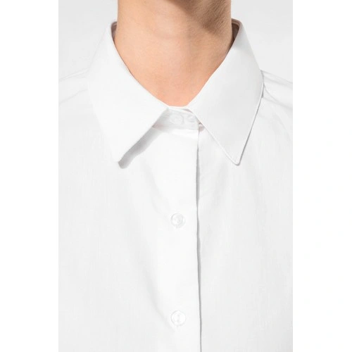 Camisa popelina manga larga mujer