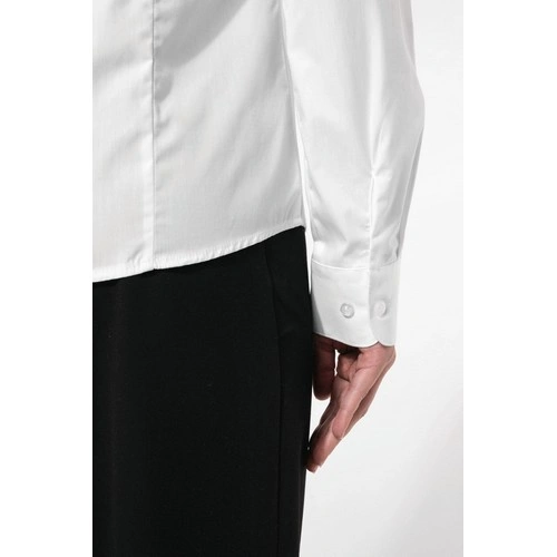 Camisa popelina manga larga mujer