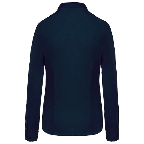 Camisa popelina manga larga mujer