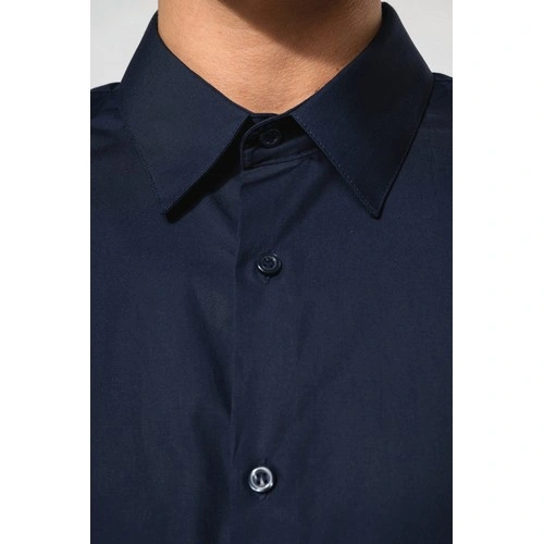 Camisa popelina manga larga hombre